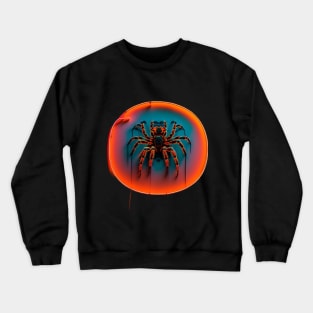 Tarantula Neon Sign Crewneck Sweatshirt